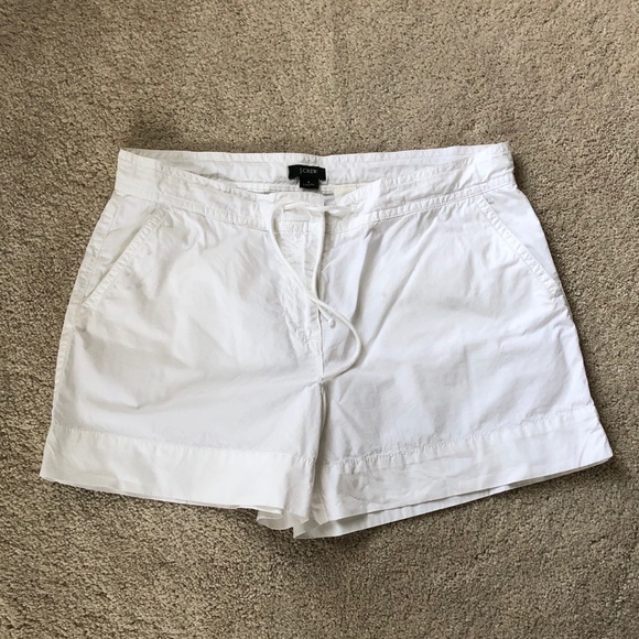 J. Crew Pants - J. Crew White Tie-Front Shorts